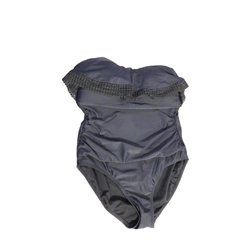 Kona Sol Size Large Womens Black Strapless Swimsuit #X-3-34